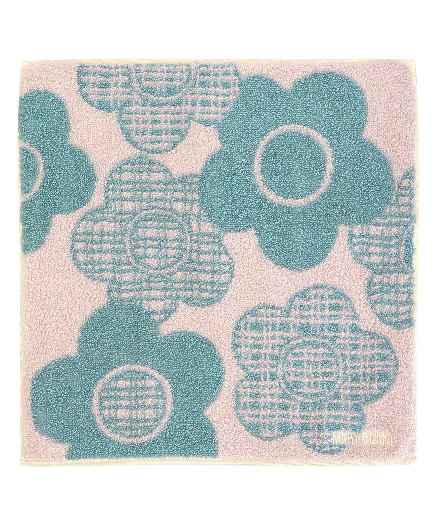 MARY QUANT「レトロチェック ミニタオル」|タオル|ピンク