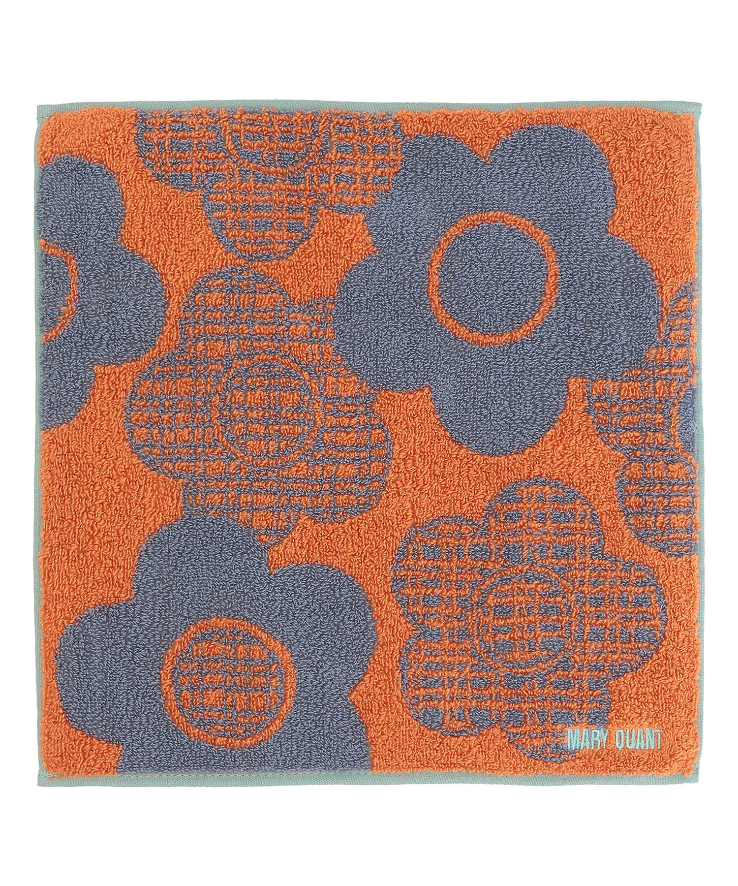 MARY QUANT「レトロチェック ミニタオル」|タオル|オレンジ