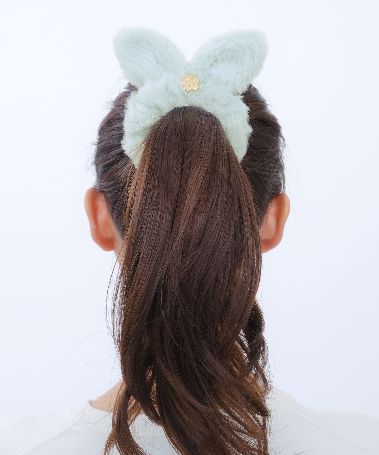 MARY QUANT「エコファー シュシュ」|ヘアゴム・シュシュ|ミント