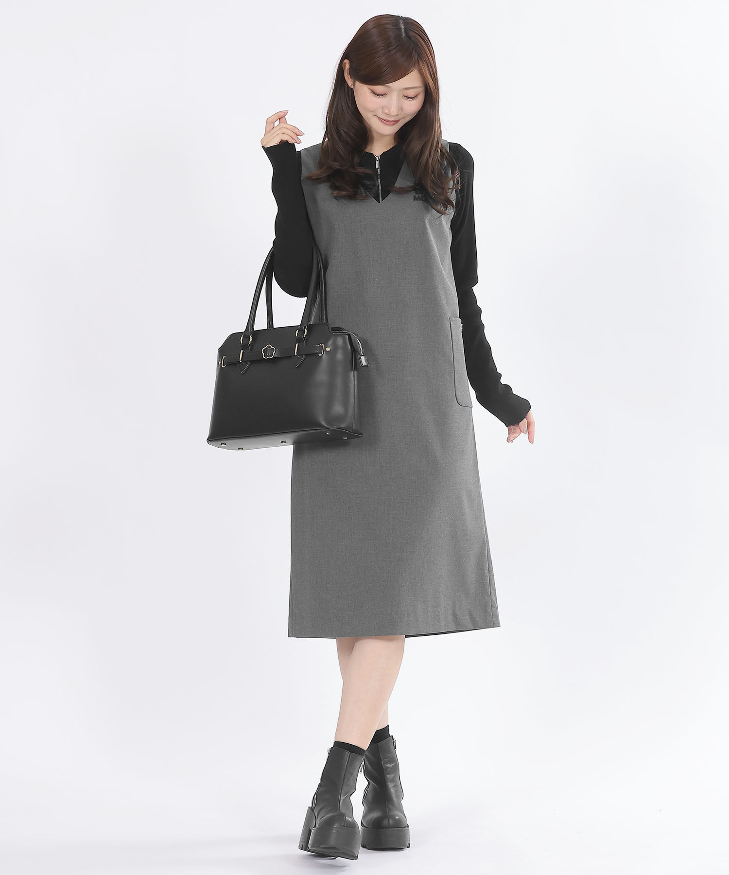 MARY QUANT「デイジーバックルベルト トート」|トートバッグ|