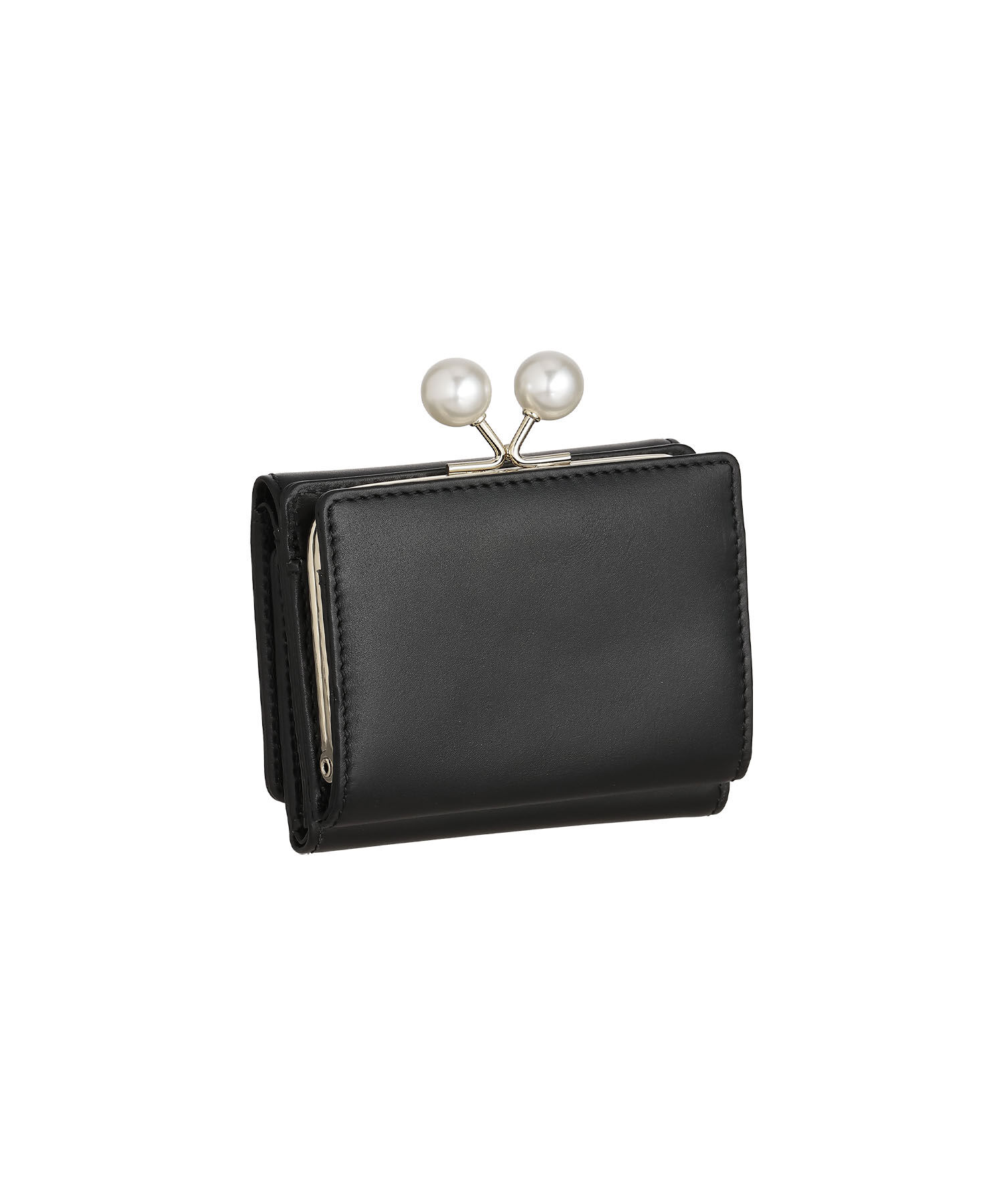 MARY QUANT「エンボスデイジーパール ガマ口ウォレット」|財布|