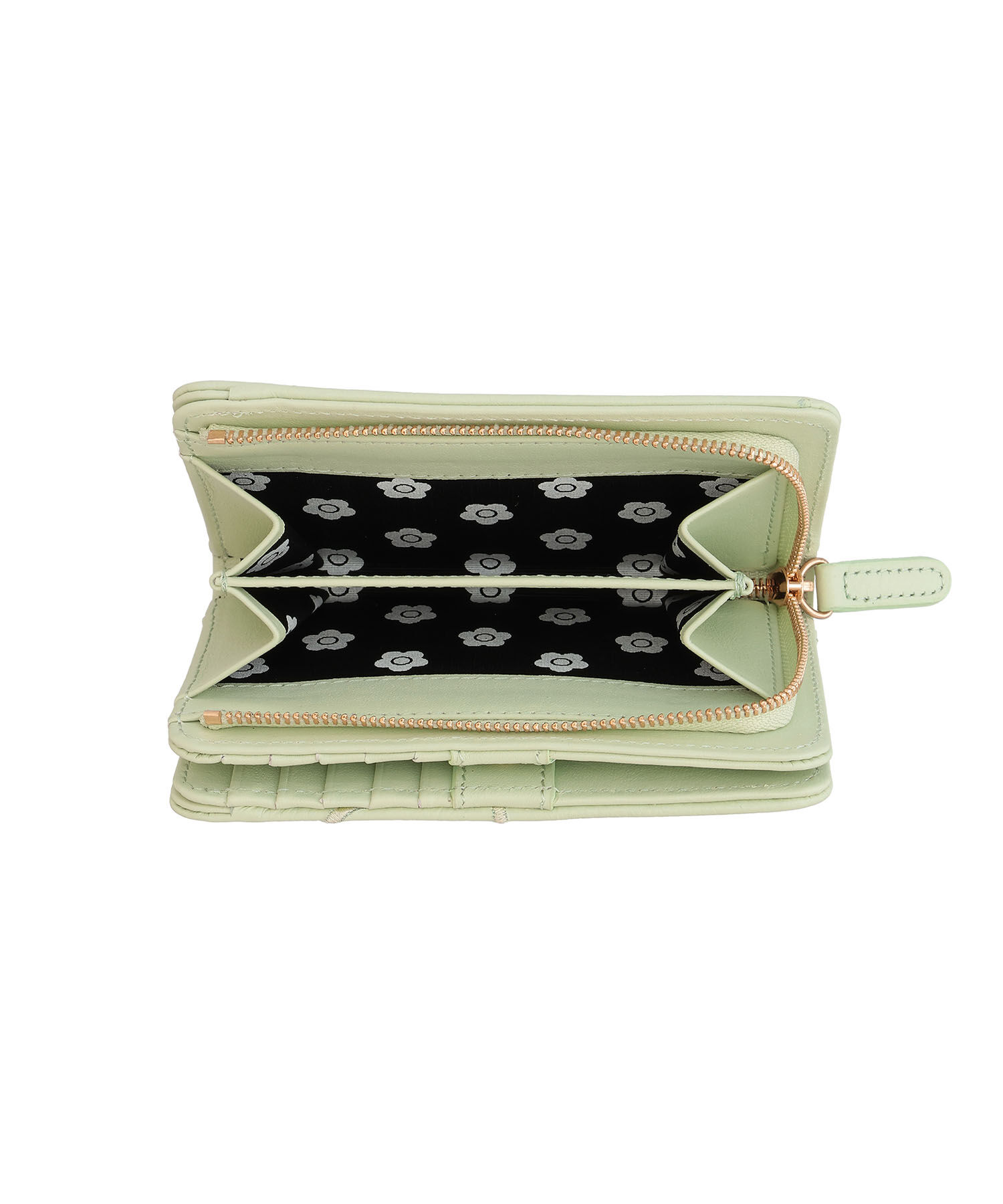 MARY QUANT「エンブロデイジーライン Lウォレット」|財布|