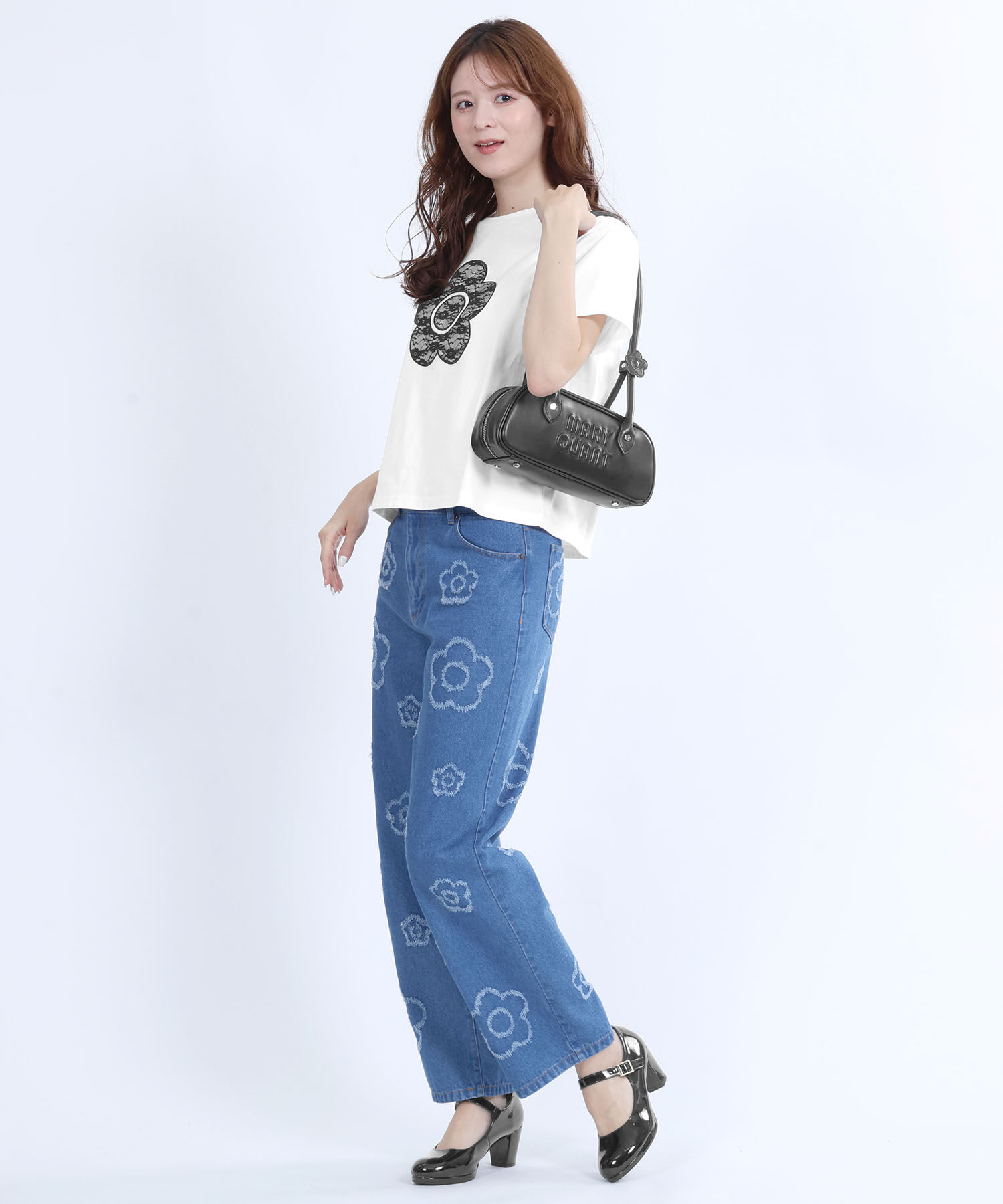 MARY QUANT「デイジーパッチムーヴ ミニトート」|ハンドバッグ|