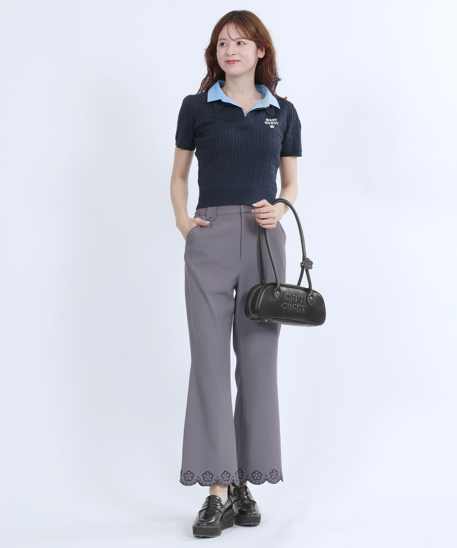 MARY QUANT「デイジーパッチムーヴ ミニトート」|ハンドバッグ|