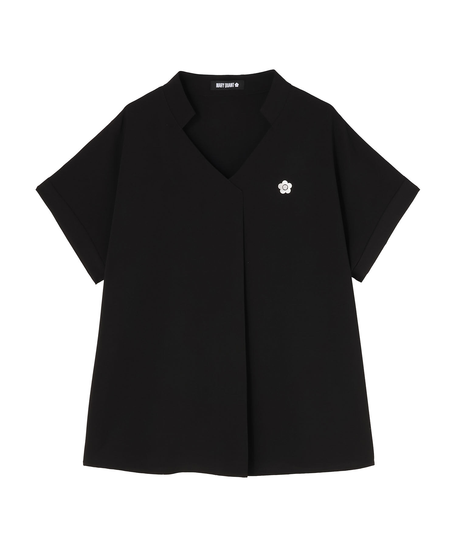 MARY QUANT「フロントタック ブラウス」|シャツ・ブラウス|ブラック