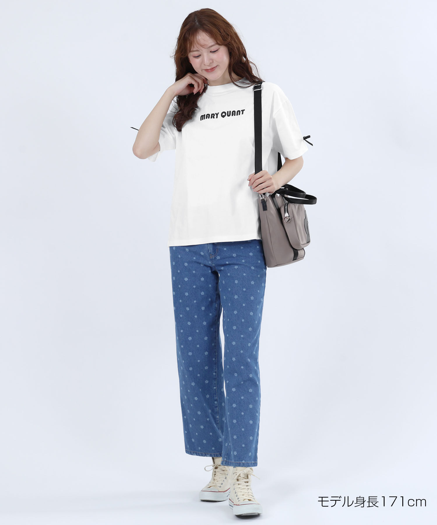 MARY QUANT「デイジードットデニム パンツ」|デニム|