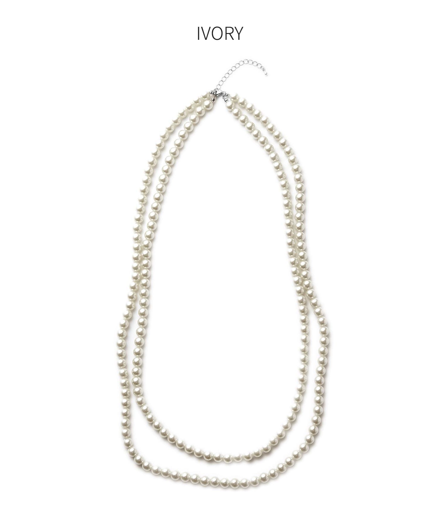 STYLE DELI「８mmパール80cm２連ネックレス」|ネックレス|