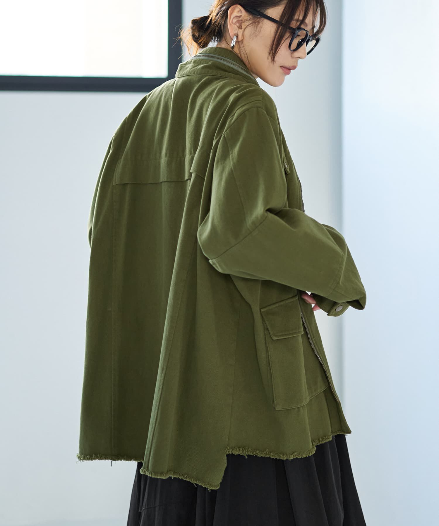 STYLE DELI「洗い加工ミリタリージャケット」|ミリタリージャケット|