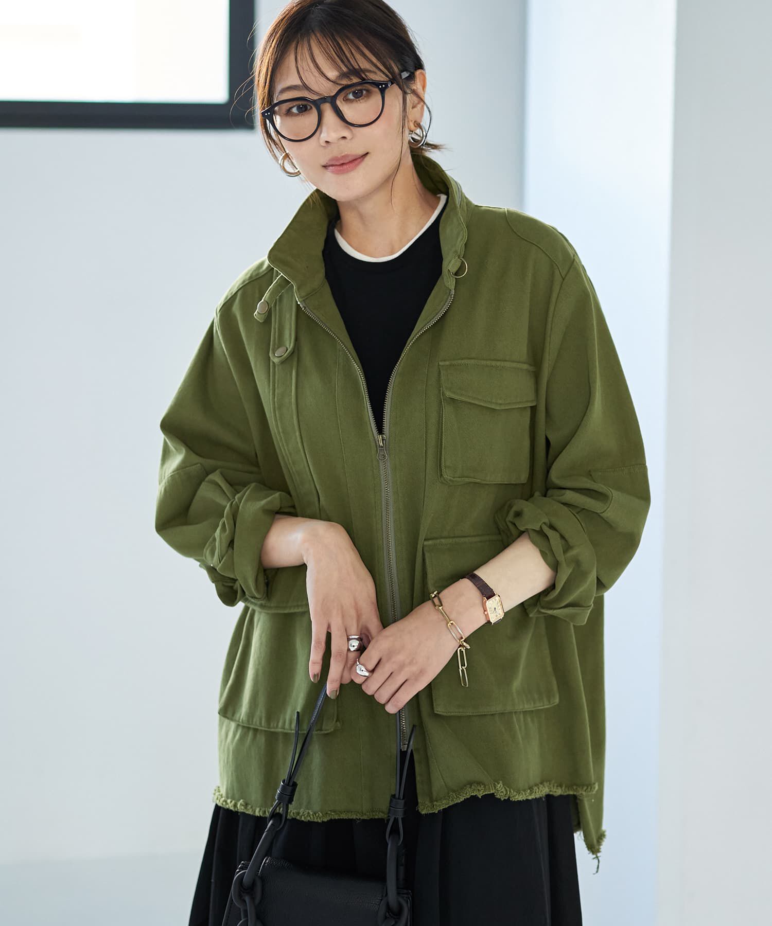 STYLE DELI「洗い加工ミリタリージャケット」|ミリタリージャケット|