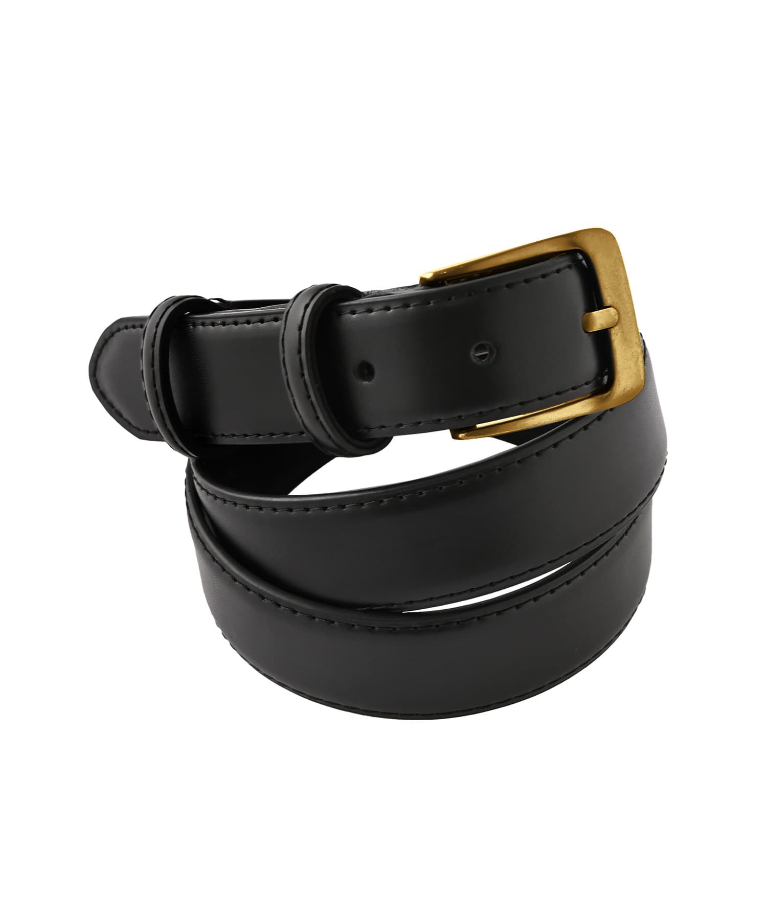 STYLE DELI「【DELI by】ミニマルリアルレザーベルト（ゴールド）」|ベルト|