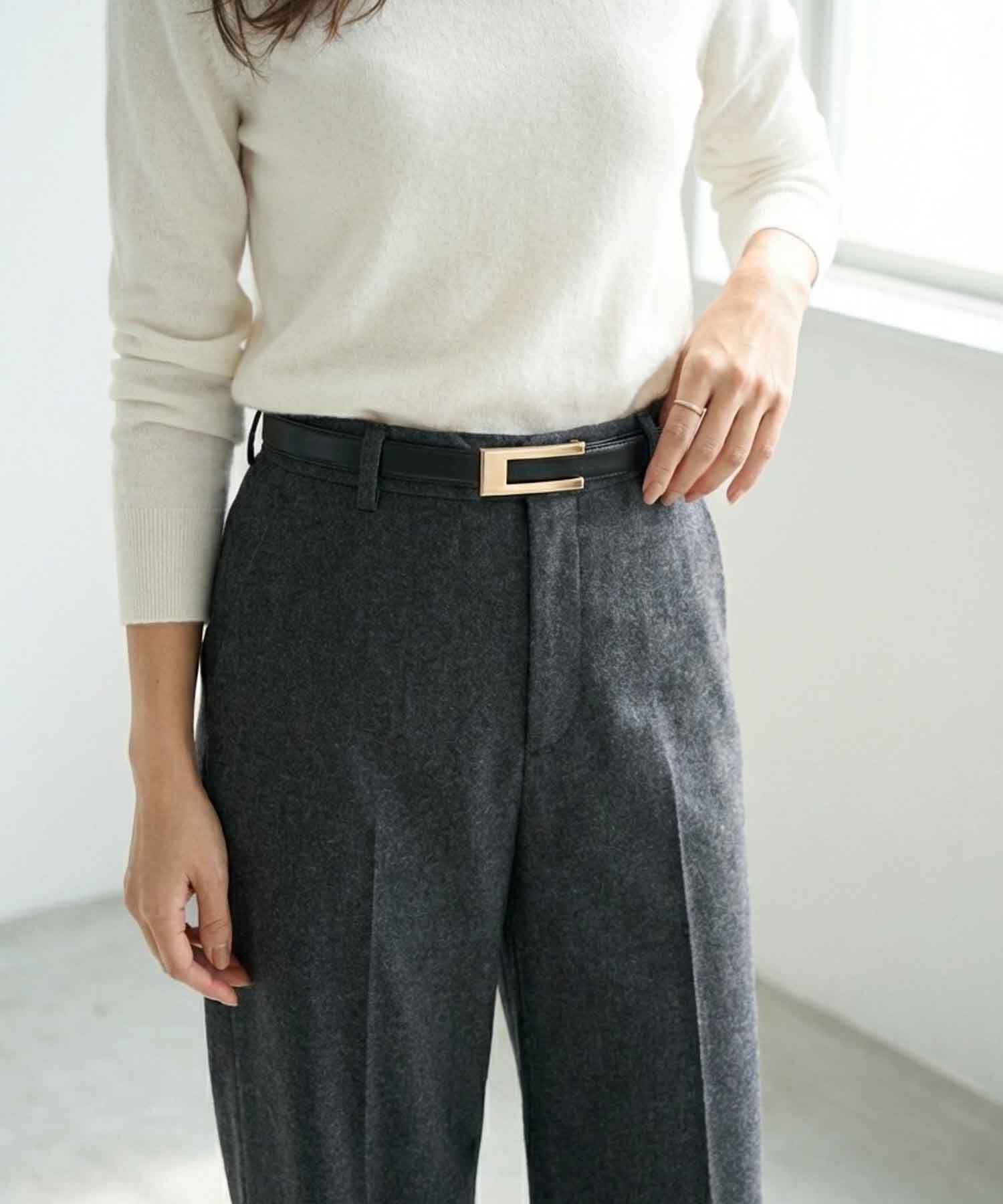 STYLE DELI「【DELI by】スクエアバックルリアルレザーベルト」|ベルト|