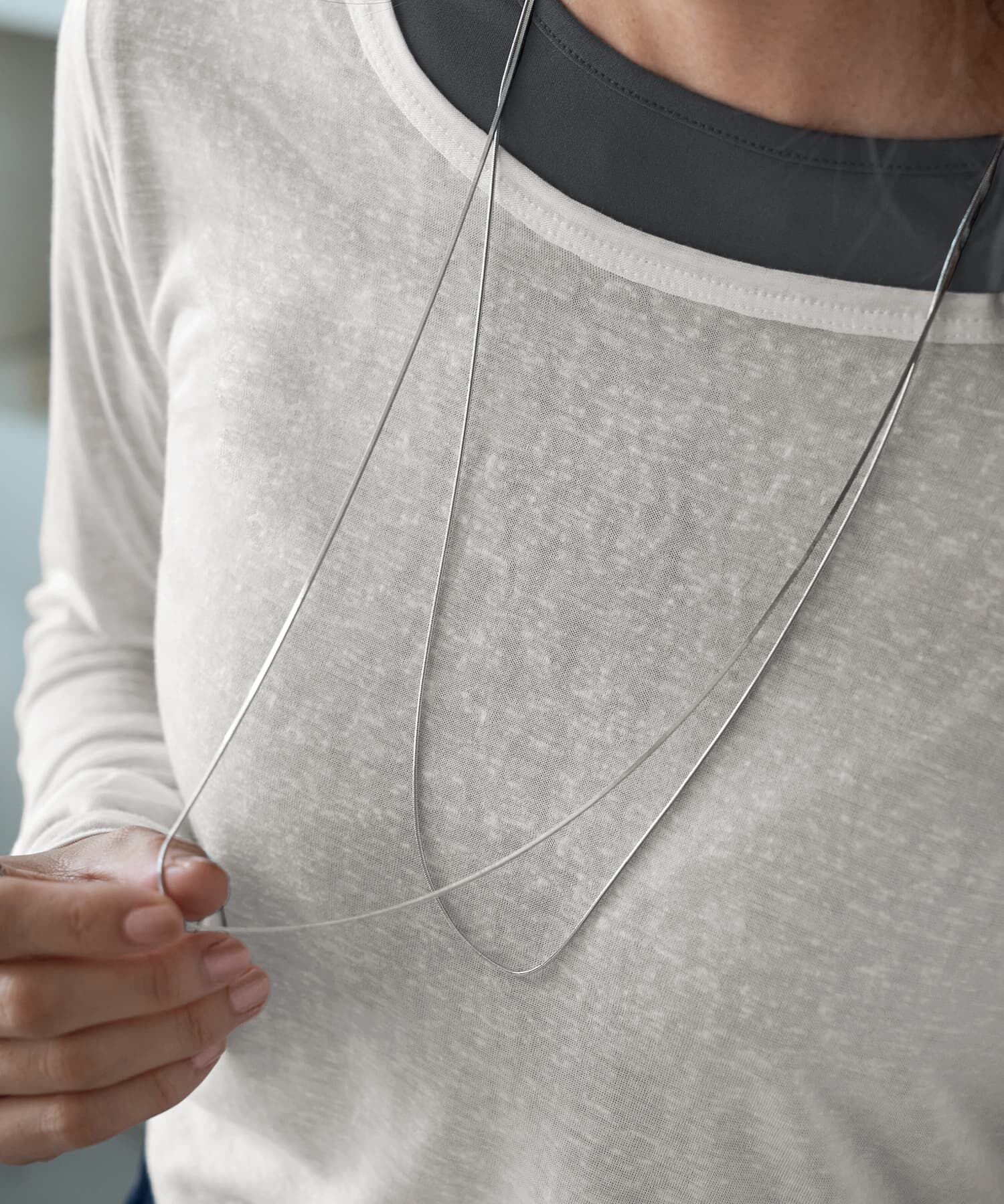 STYLE DELI「ベーシック２連ロングネックレス」|ネックレス|