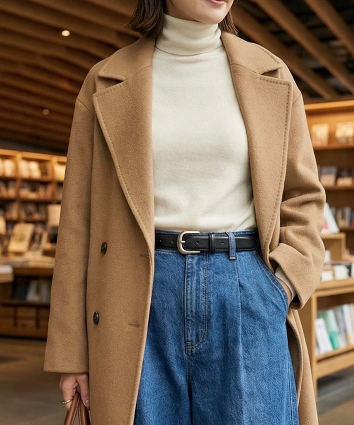 STYLE DELI「【DELI by】ミニマルシルバーバックルリアルレザーベルト」|ベルト|ブラック