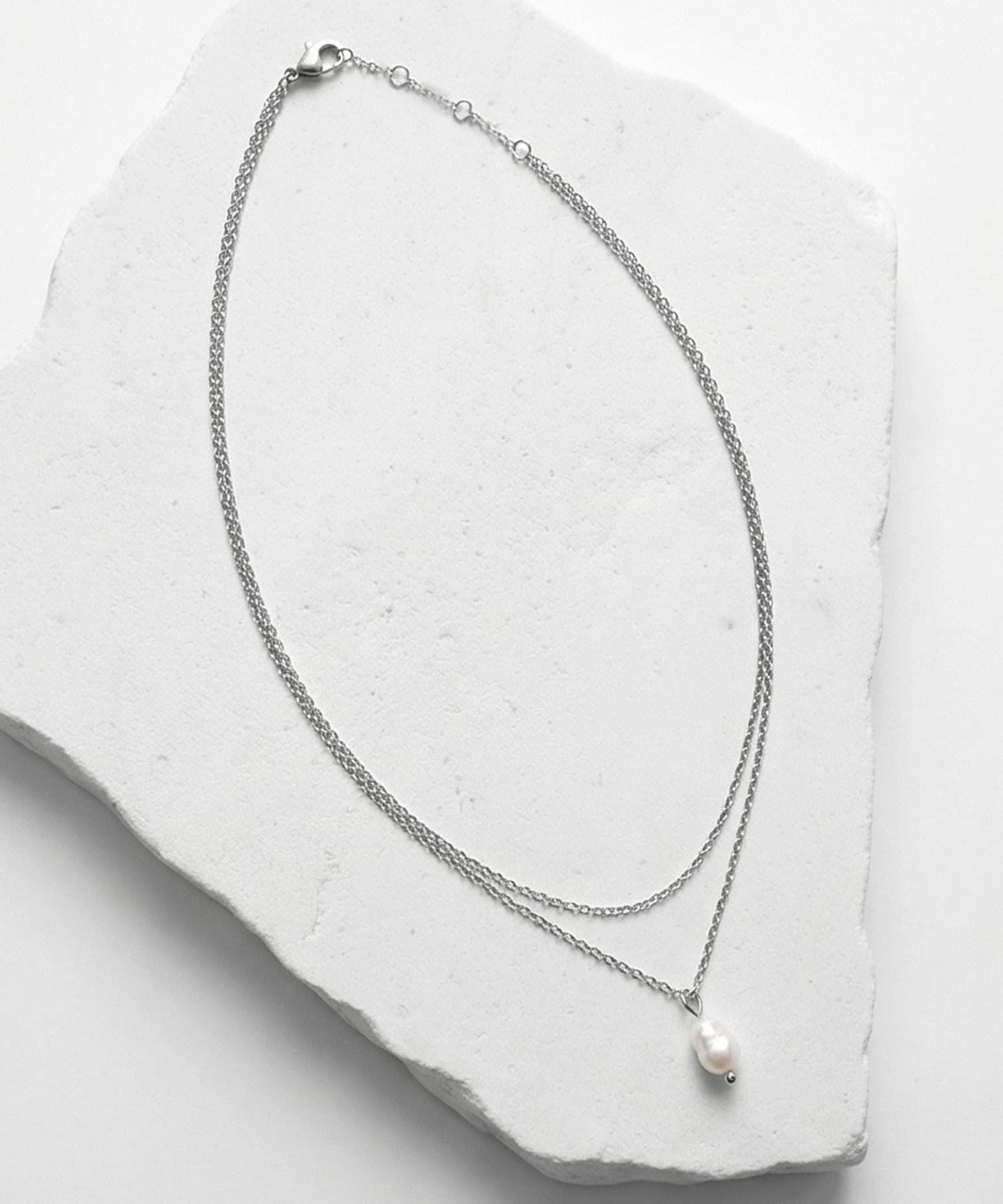 STYLE DELI「【DELI by】レイヤード淡水パール・ミニマルネックレス」|ネックレス|