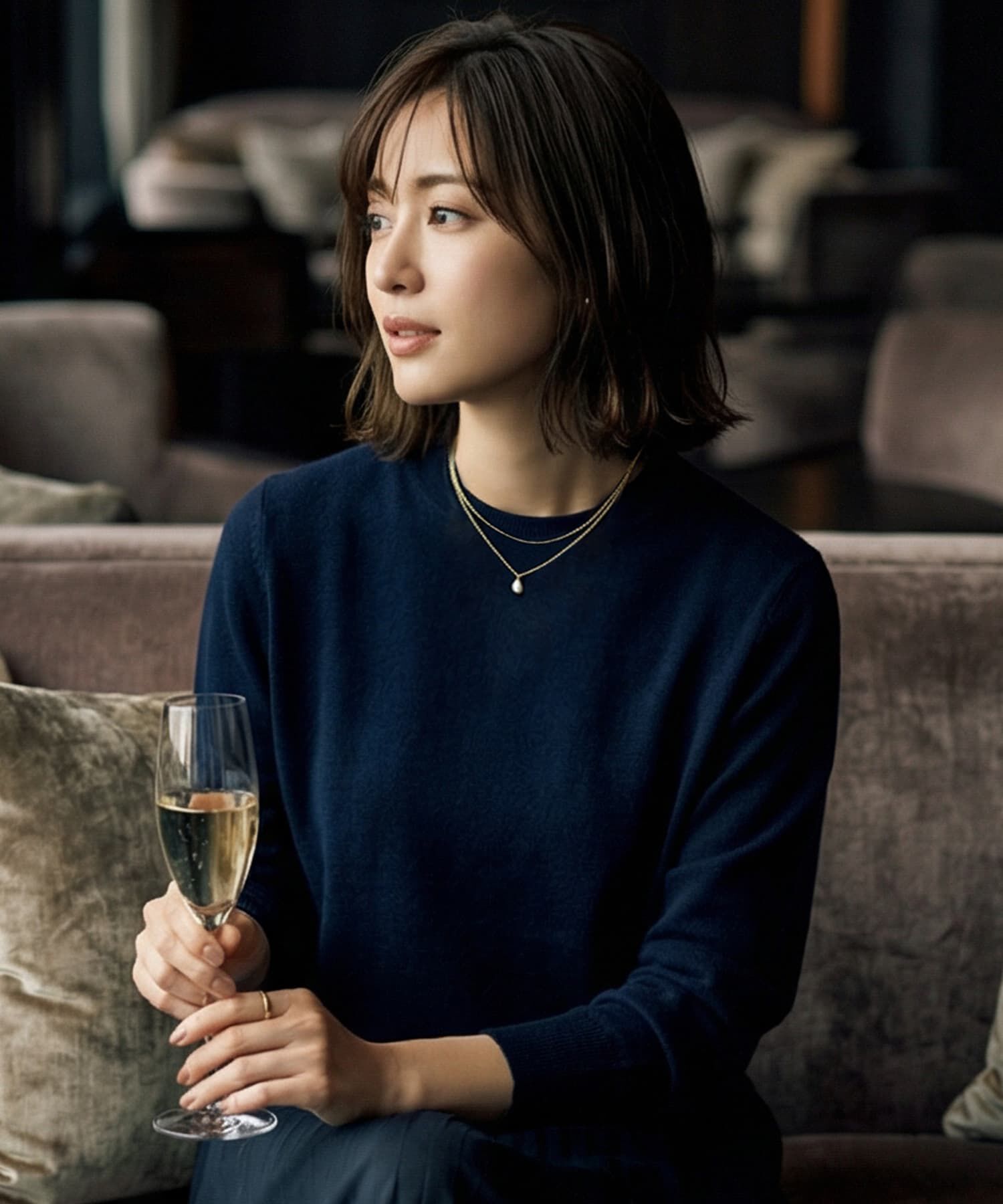 STYLE DELI「【DELI by】レイヤード淡水パール・ミニマルネックレス」|ネックレス|