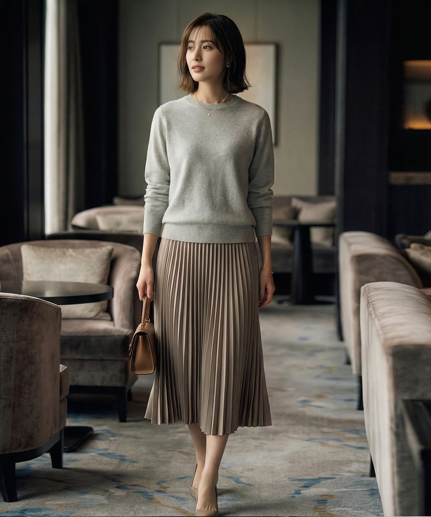 STYLE DELI「【DELI by】レイヤード淡水パール・ミニマルネックレス」|ネックレス|