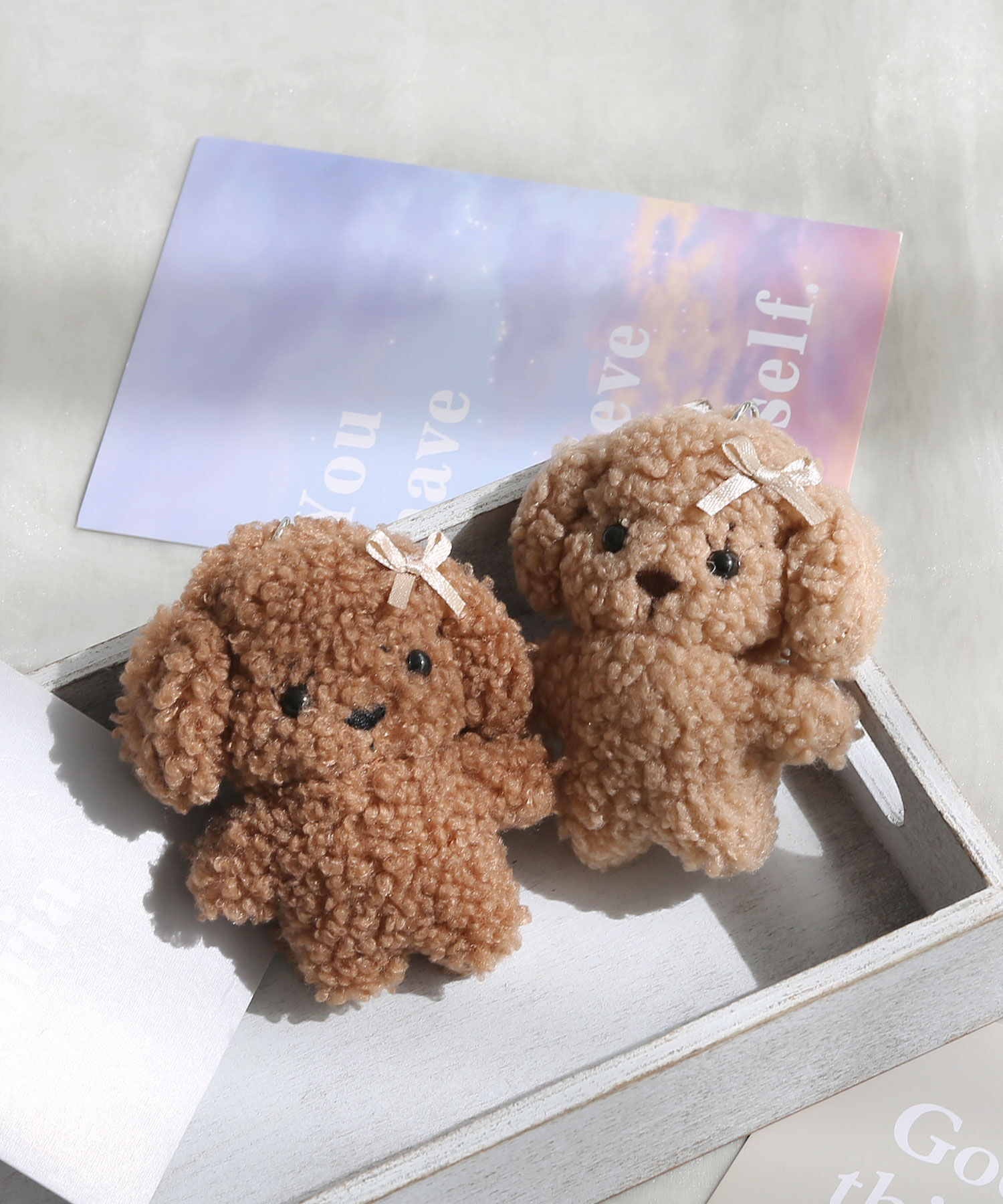  「もこもこミニプードルキーホルダー/チャーム」|チャーム・キーホルダー|