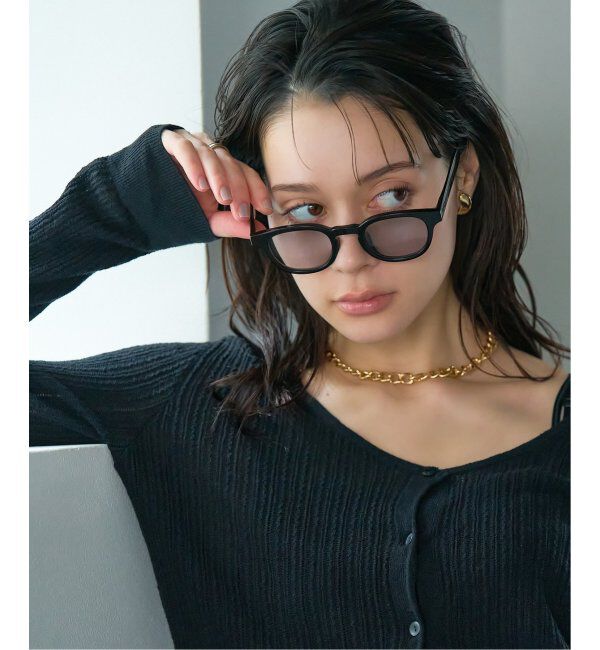  「【WEB限定】ウェリントン型 サングラス | カラーレンズ 軽量 トレンド 紫外線対策 UVカット ユニセックス」|サングラス|