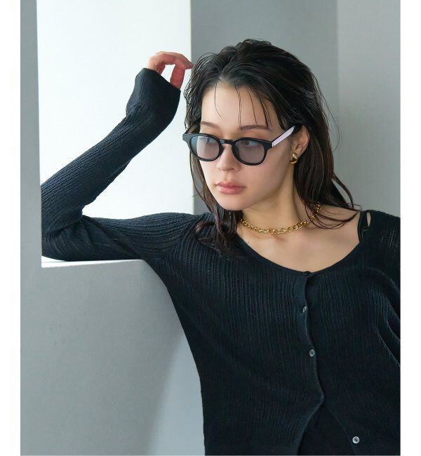  「【WEB限定】ウェリントン型 サングラス | カラーレンズ 軽量 トレンド 紫外線対策 UVカット ユニセックス」|サングラス|