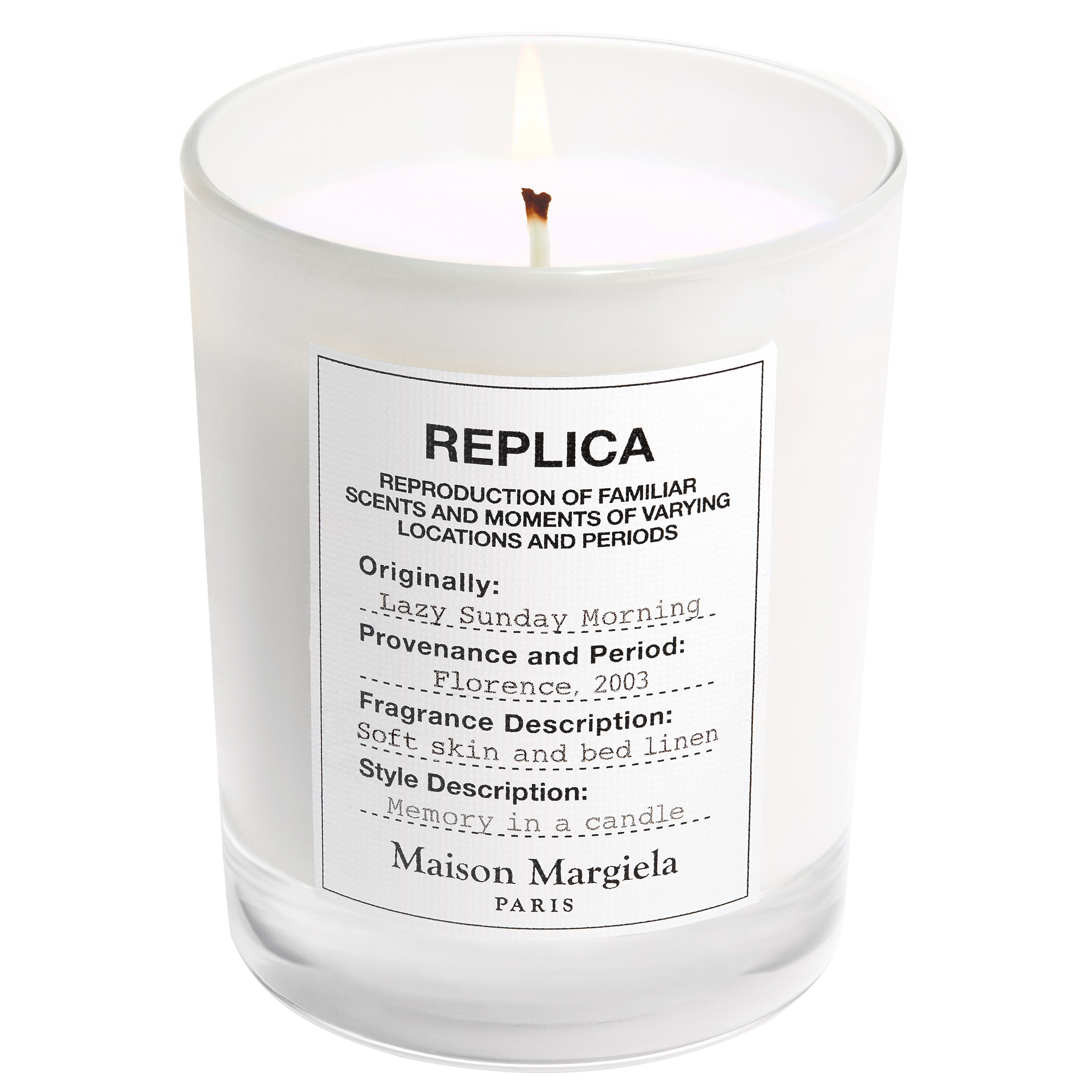 Maison Margiela&rsquo;REPLICA&rsquo;Fragrances「レプリカ　キャンドル　レイジーサンデー　モーニング　やわらかな肌がまとうリネンの香り」|香水・フレグランス|-
