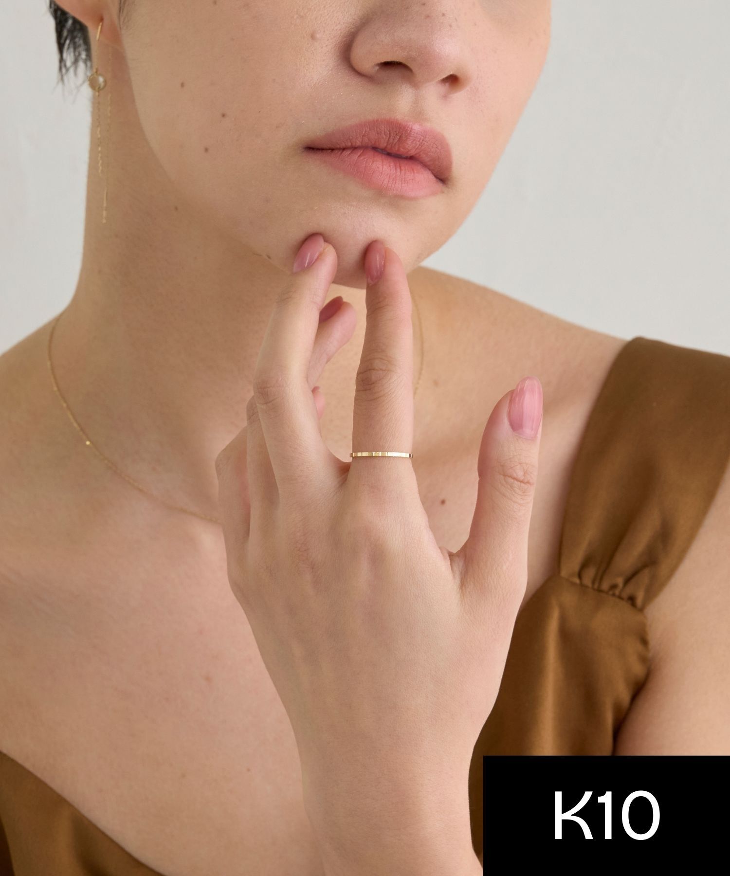 JUPITER「【K10】スリムリング/ゴールド」|リング|