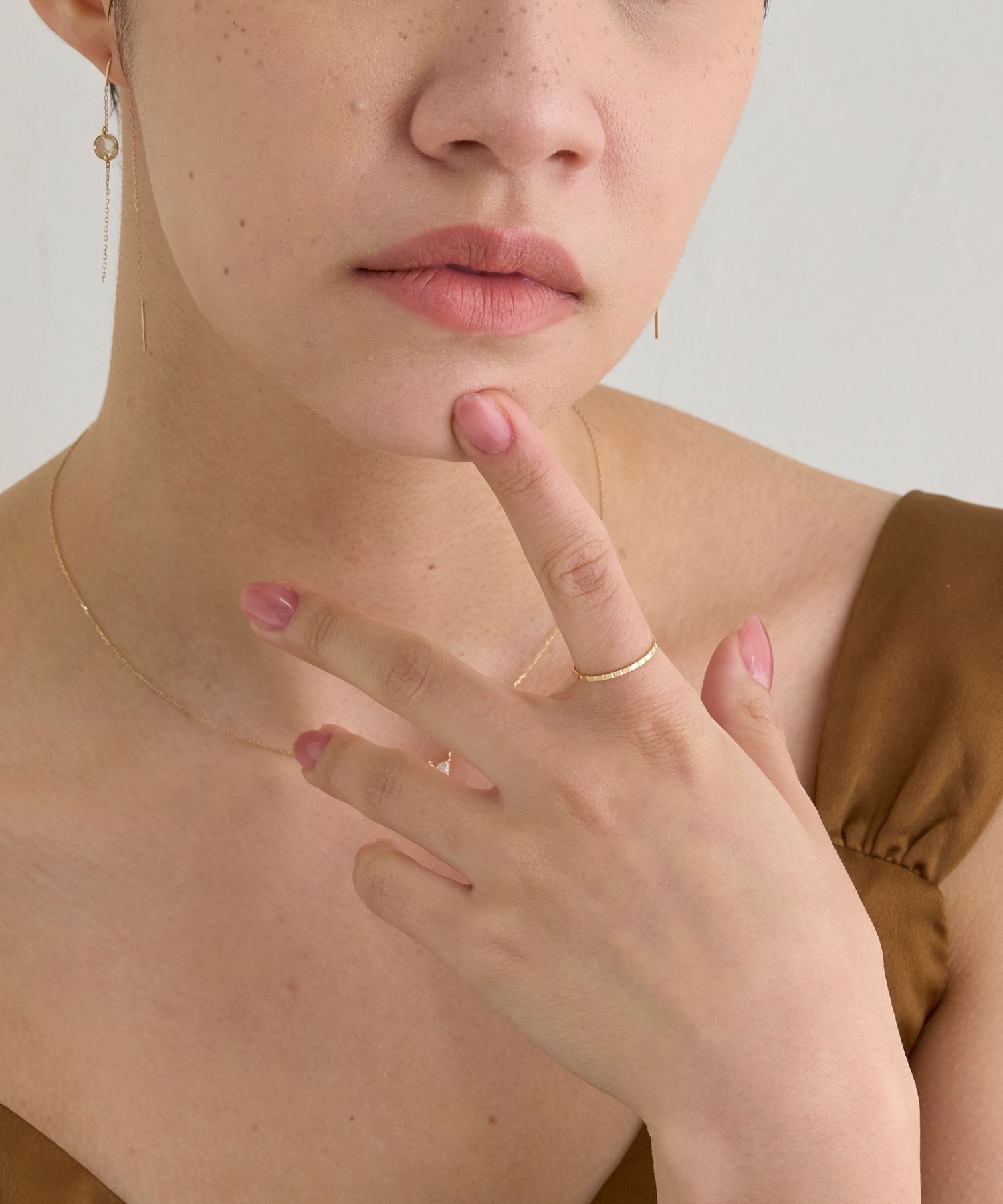 JUPITER「【K10】スリムリング/ゴールド」|リング|