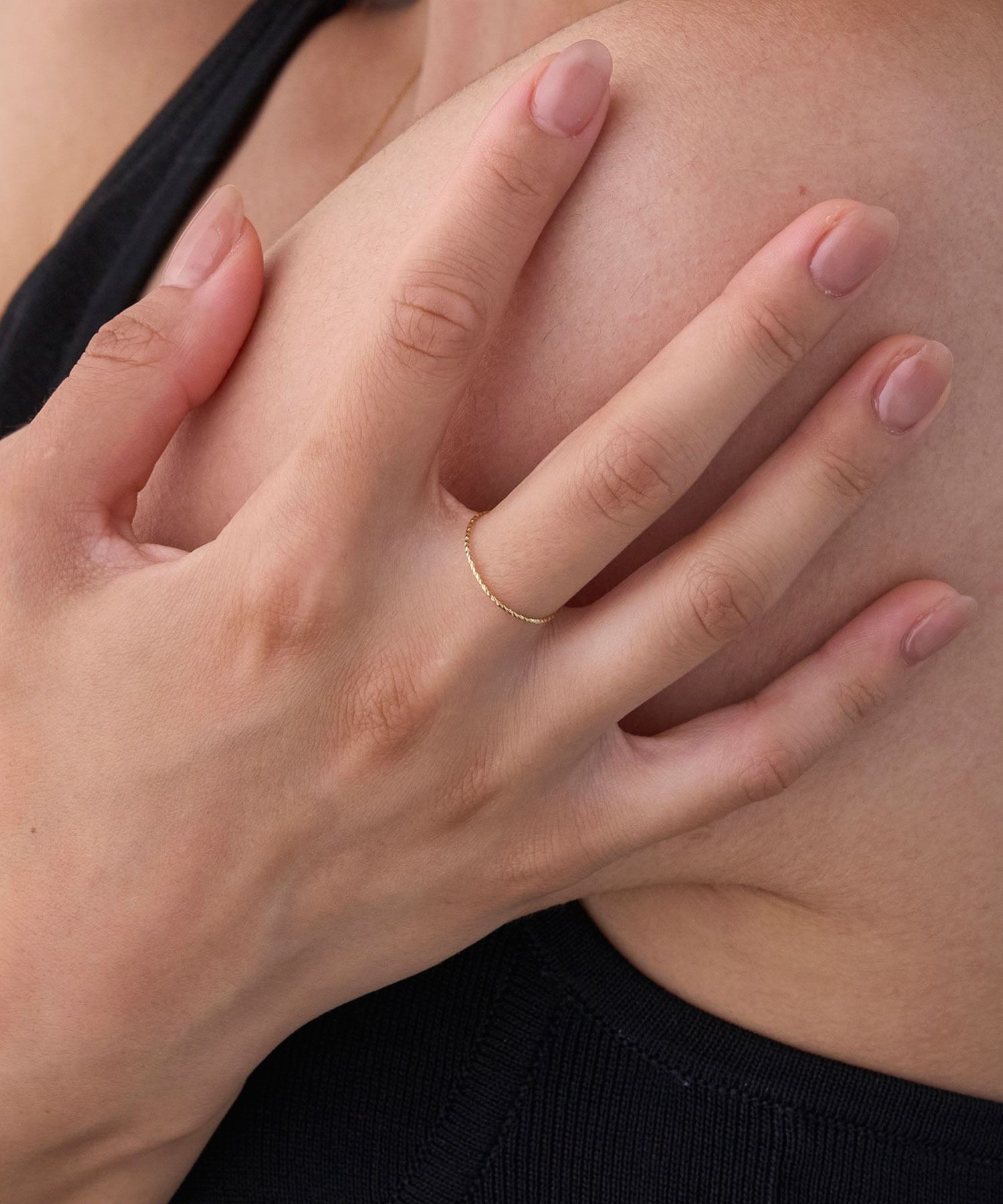 JUPITER「【シリーズ累計販売 1500点突破！】【K18】ベーシックスリムリング」|リング|