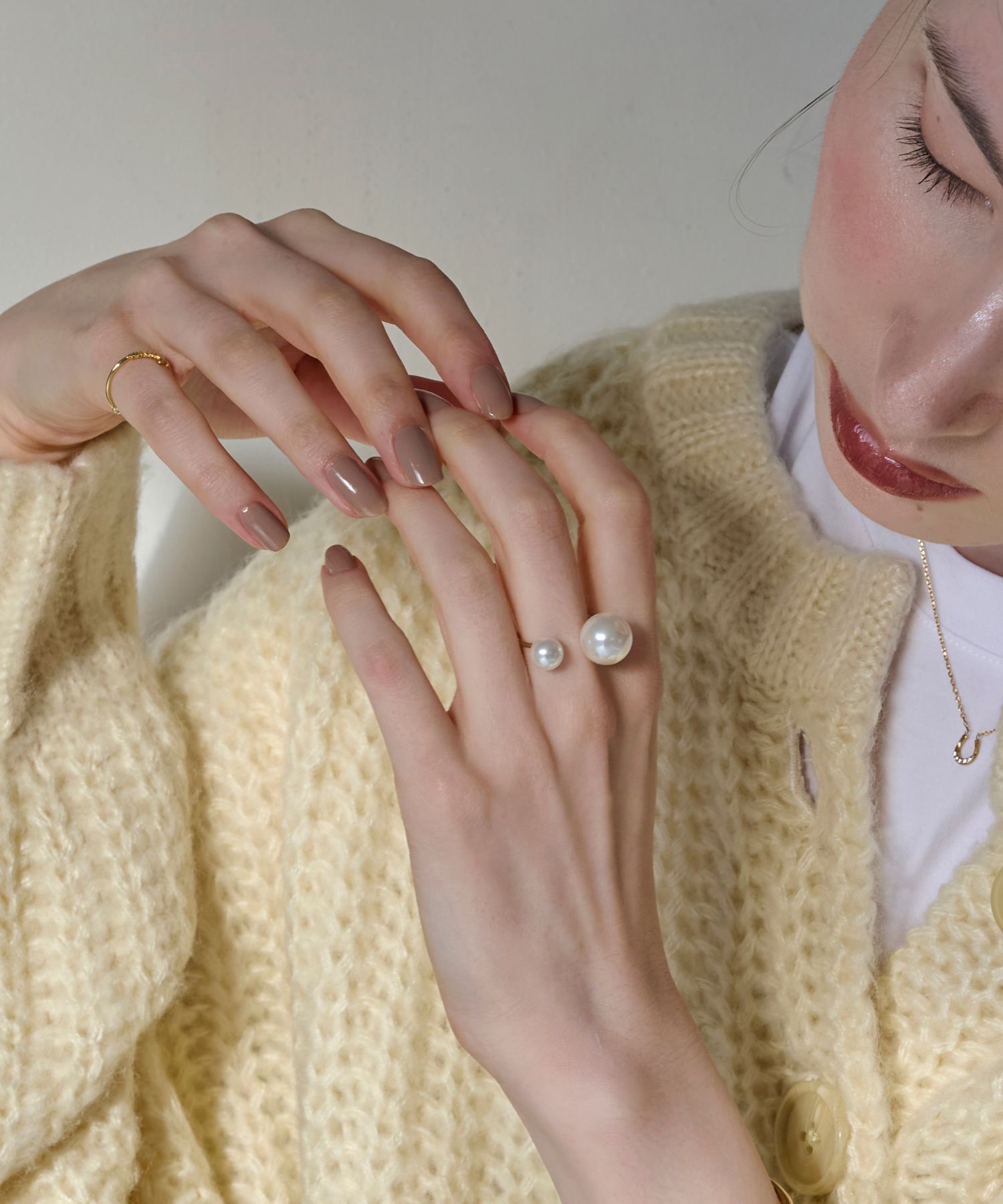 Phoebe「【シリーズ累計販売10000点突破！】Eye catchingパールリング」|リング|