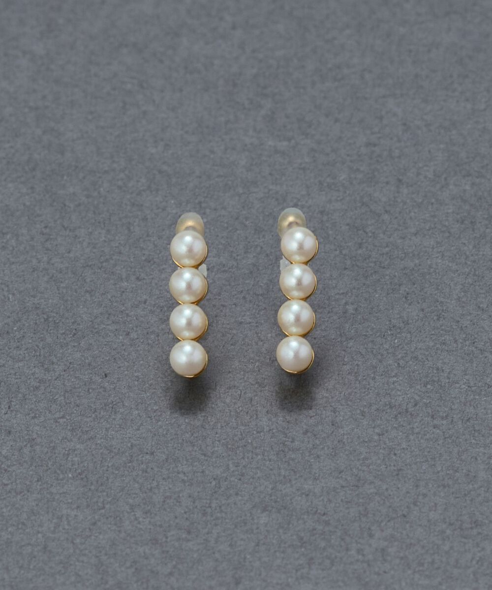 Phoebe「【金属アレルギー対応】【痛くないシリーズ】モードパールライトフィットイヤリング　結婚式/セレモニー」|イヤリング|