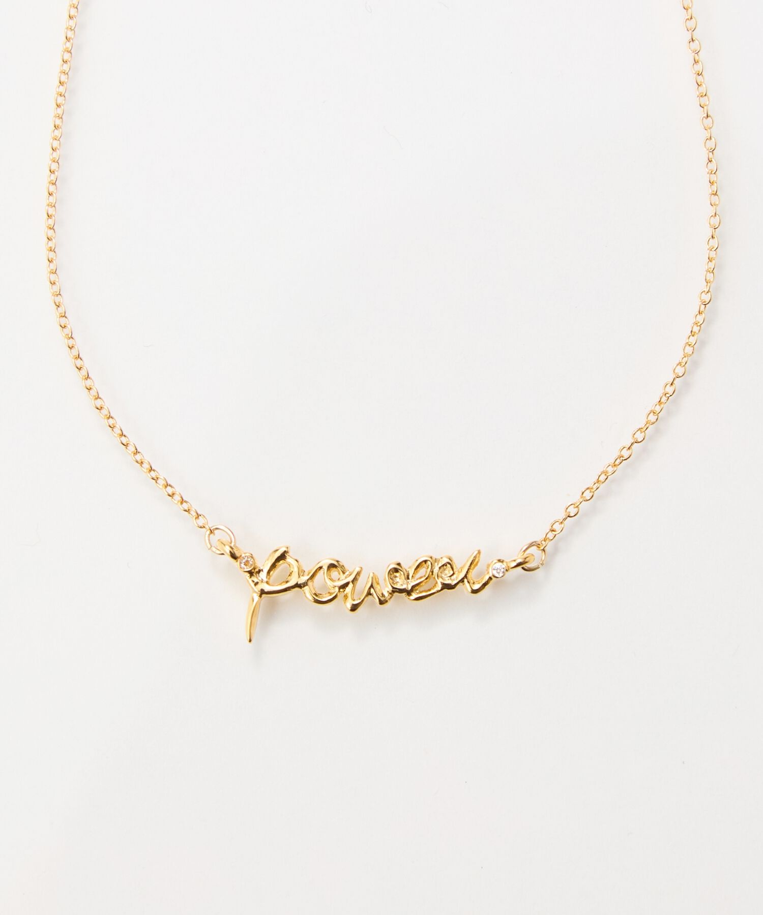 Phoebe「ラッキーレターネックレス(パワー)」|ネックレス|