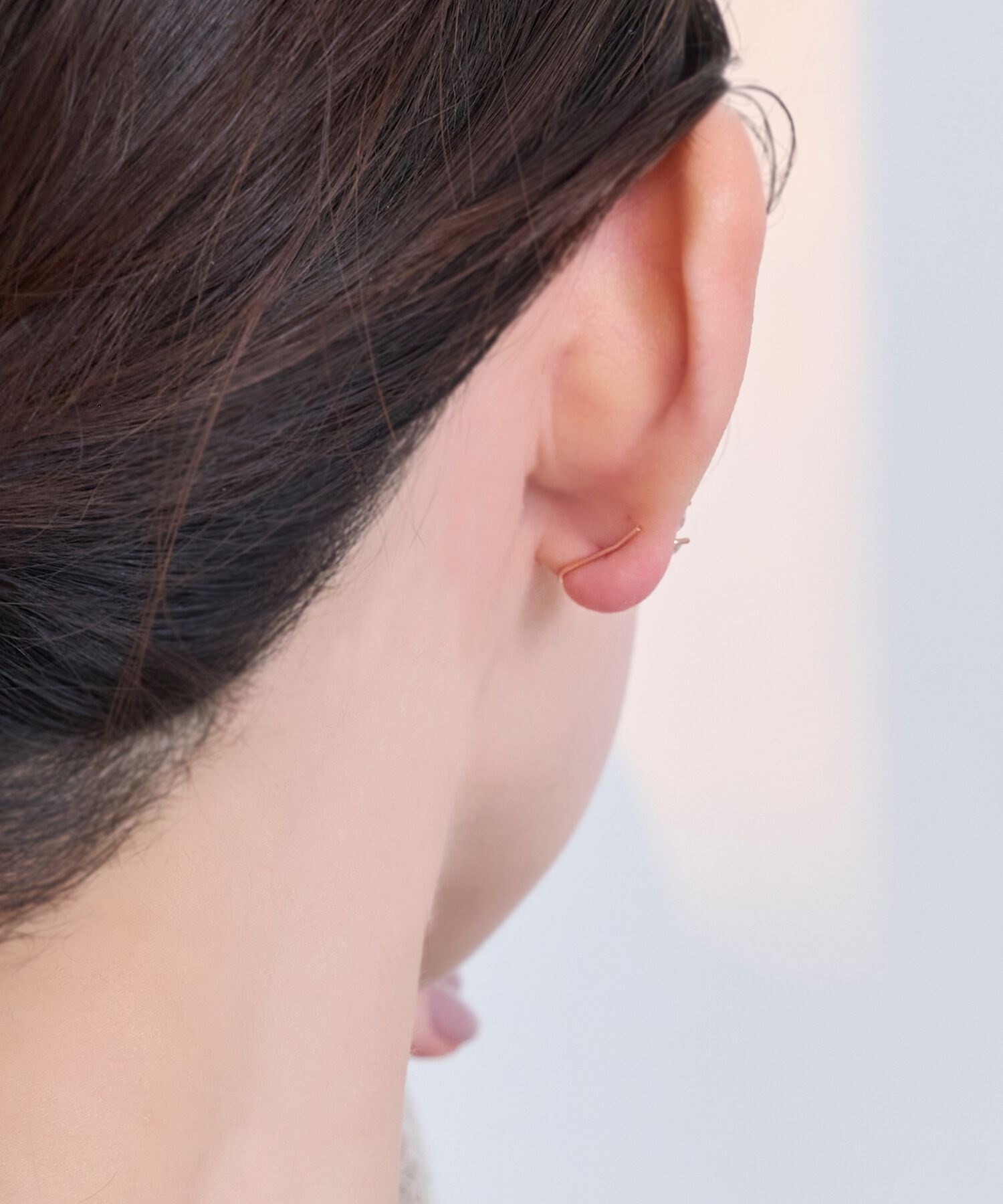 Phoebe「リーフグレースビジューピアス&イヤリング　ローズゴールド」|ピアス|