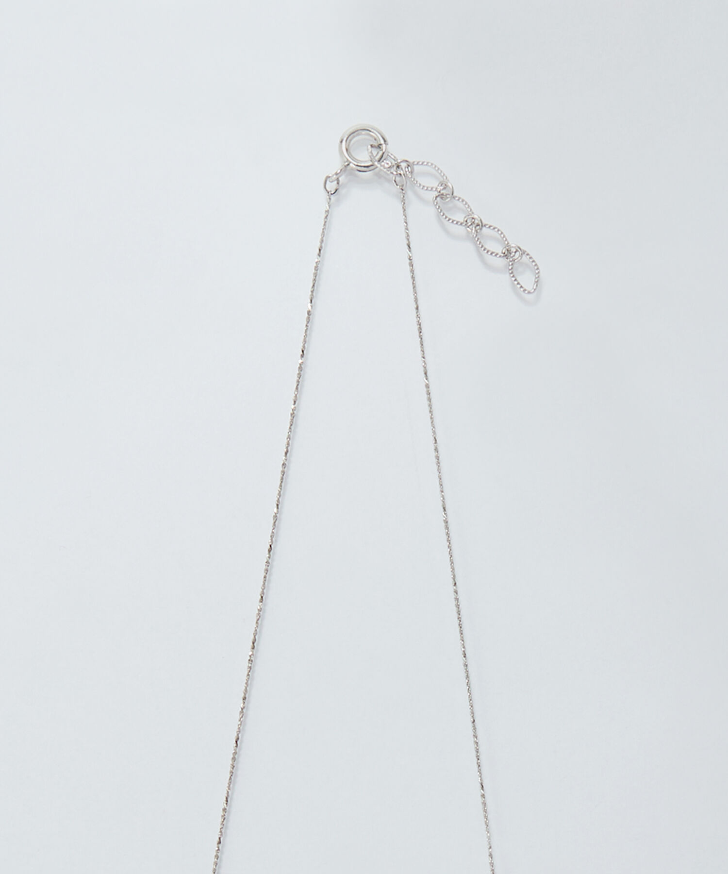 Phoebe「【金属アレルギー対応】ストレートバービジューネックレス　シルバー」|ネックレス|