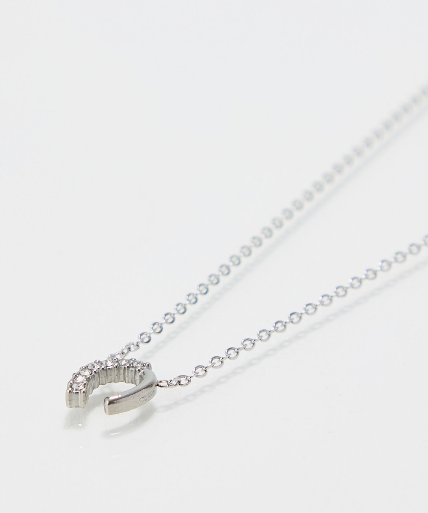Phoebe「【金属アレルギー対応】グロッシーミニホースシューネックレス　シルバー　ステンレス/馬蹄/蹄鉄/ギフト」|ネックレス|