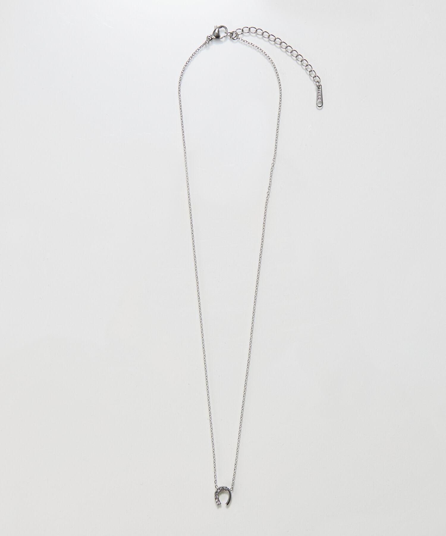 Phoebe「【金属アレルギー対応】グロッシーミニホースシューネックレス　シルバー　ステンレス/馬蹄/蹄鉄/ギフト」|ネックレス|