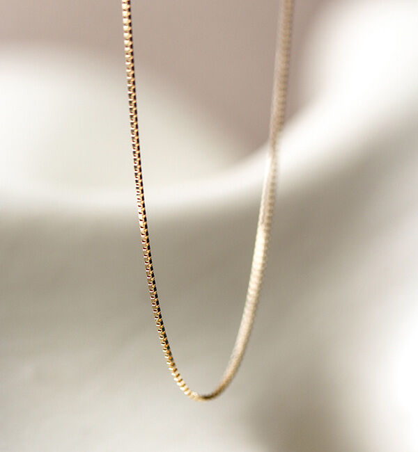  「ゴールド ベネチアン チェーン ネックレス 40cm | K10YG」|ネックレス|Ｋ１０