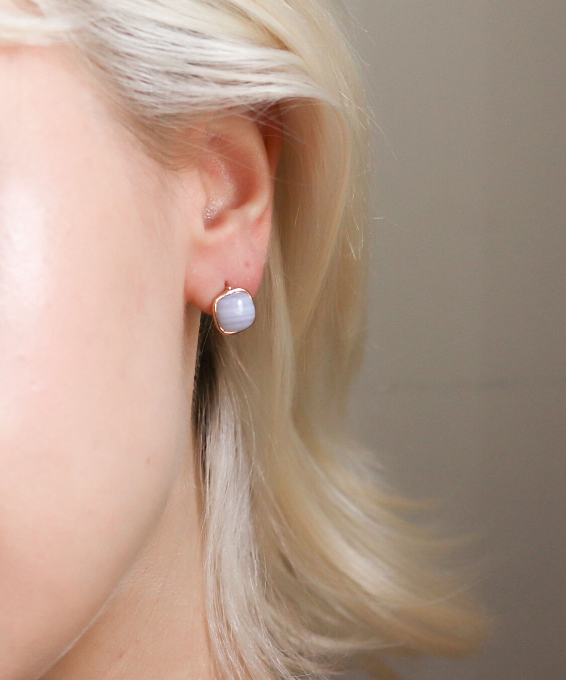  「カラーストーン カボション ピアス | K10YG」|ピアス|