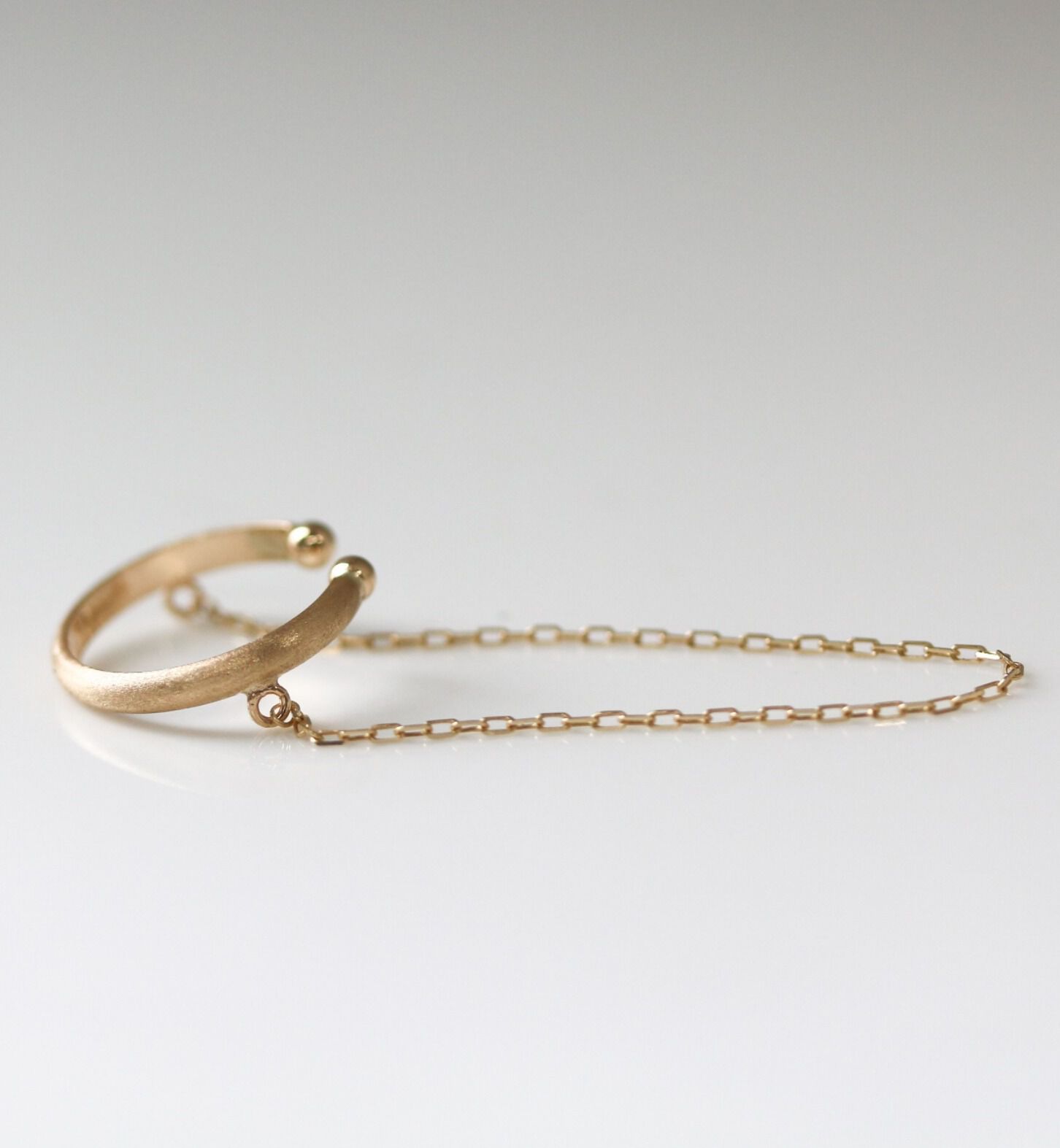  「ゴールド チェーン イヤーカフ | K10YG 【片耳用】」|イヤーカフ|K10 イエローゴールド