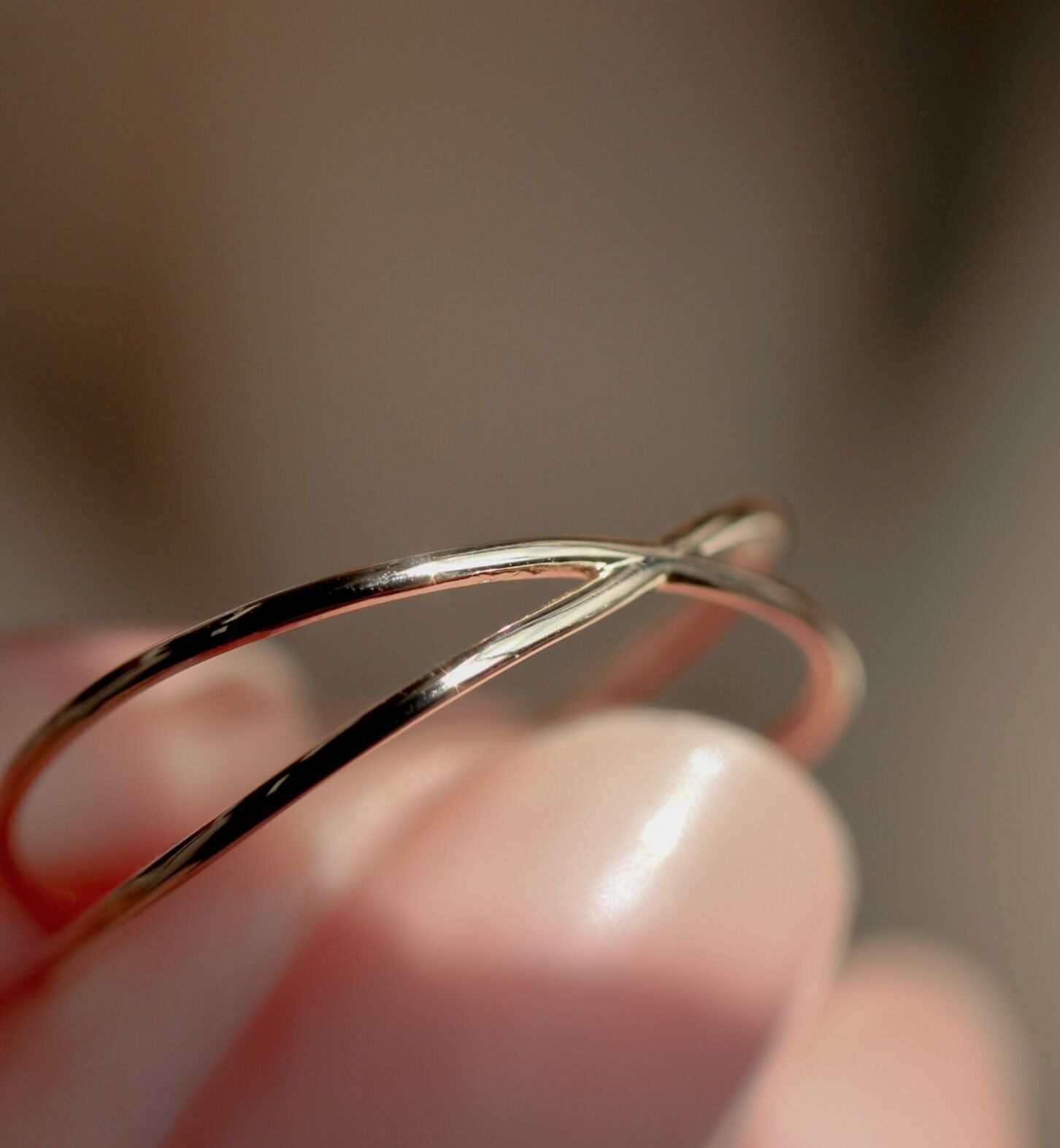  「ゴールド クロス リング | K10YG」|リング|