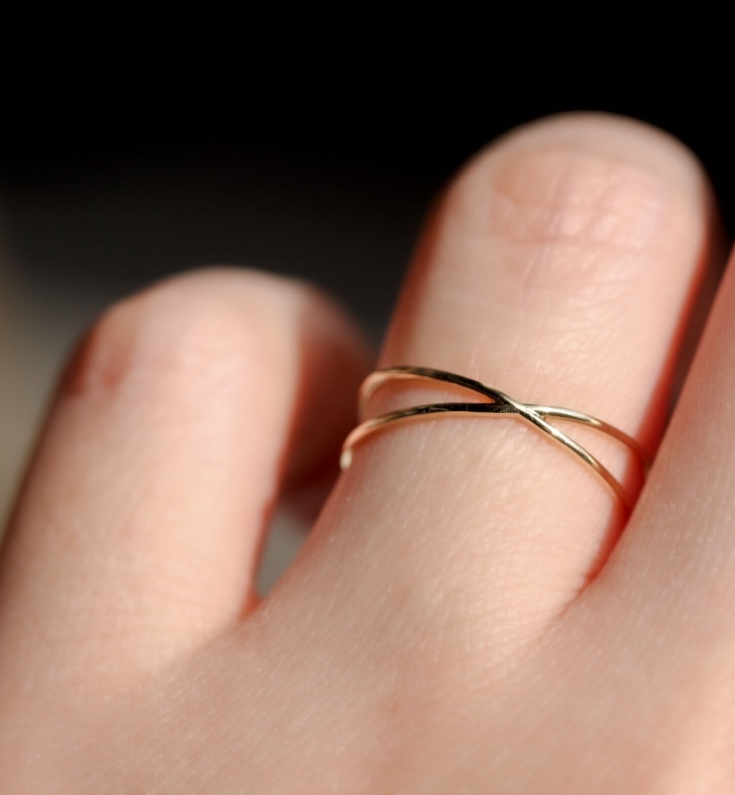  「ゴールド クロス リング | K10YG」|リング|