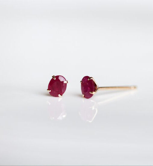  「カラーストーン ピアス | K10YG」|ピアス|