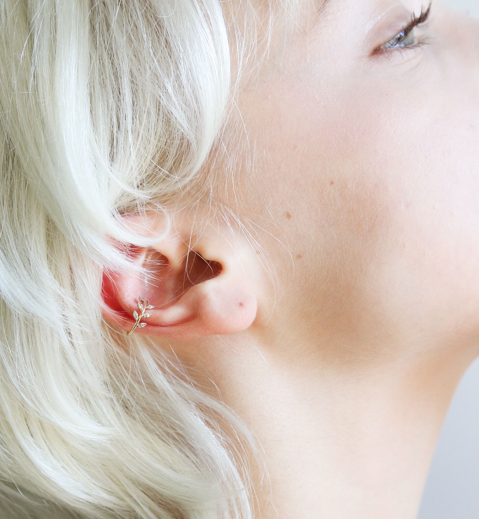  「ダイヤモンド サピン イヤーカフ  | K10YG 【片耳用】」|イヤーカフ|