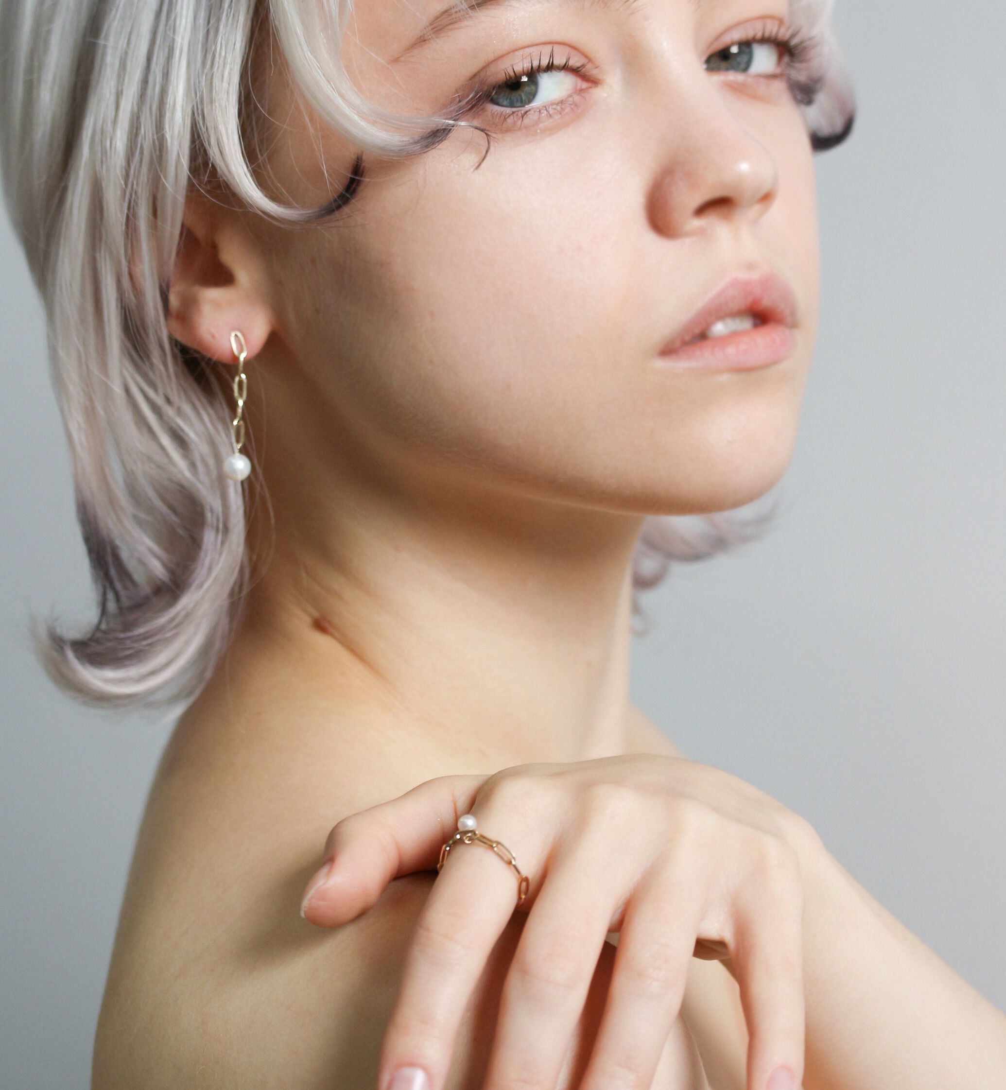  「パール ピアス | K10YG」|ピアス|