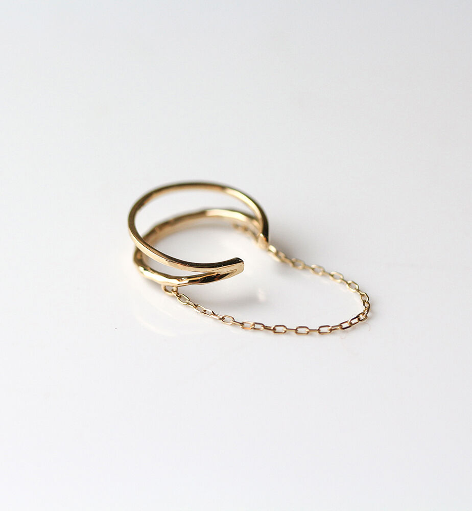  「ゴールド チェーン イヤーカフ | K10YG 【片耳用】」|イヤーカフ|