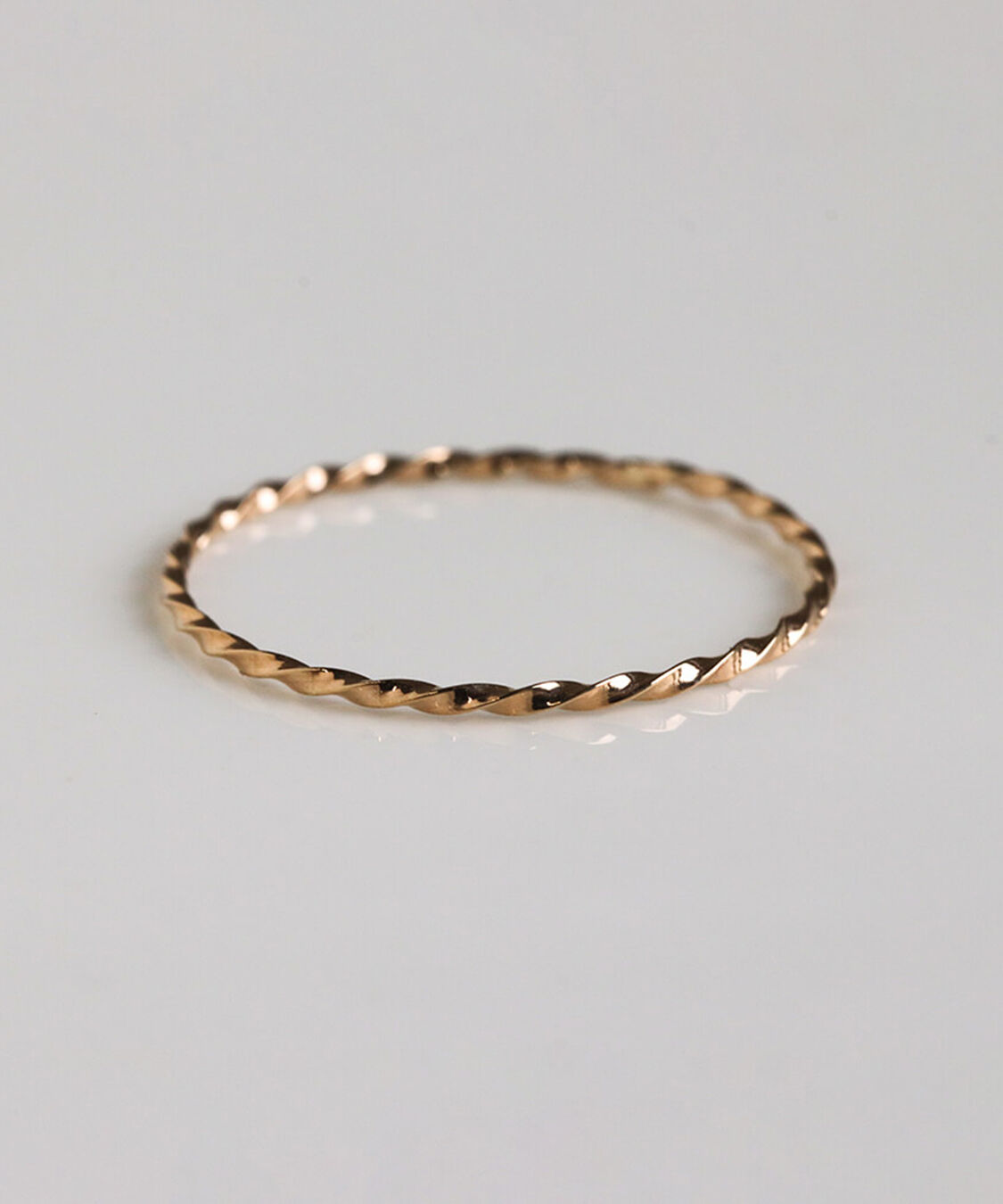  「ゴールド スキニー リング | K10YG」|リング|