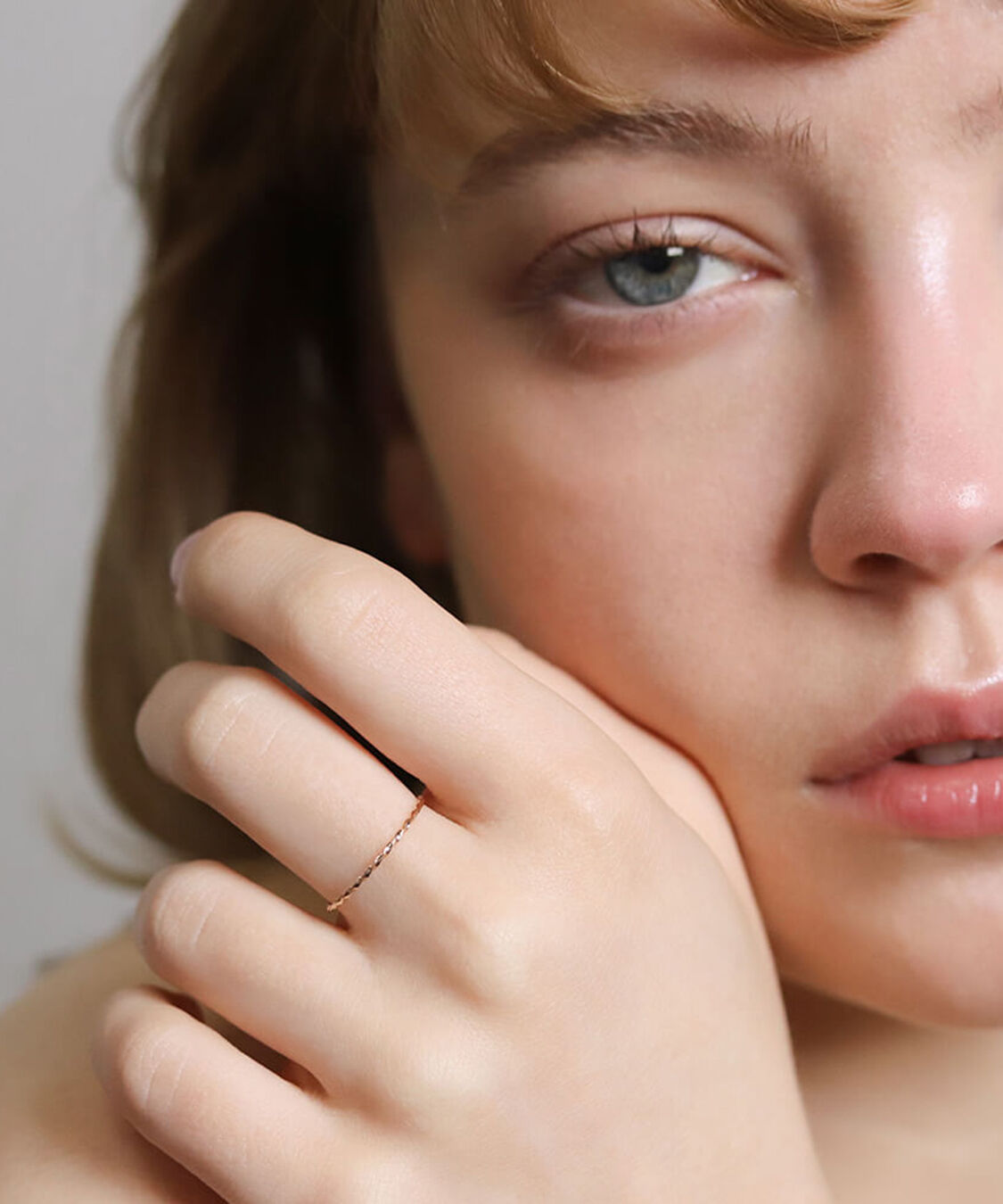  「ゴールド スキニー リング | K10YG」|リング|