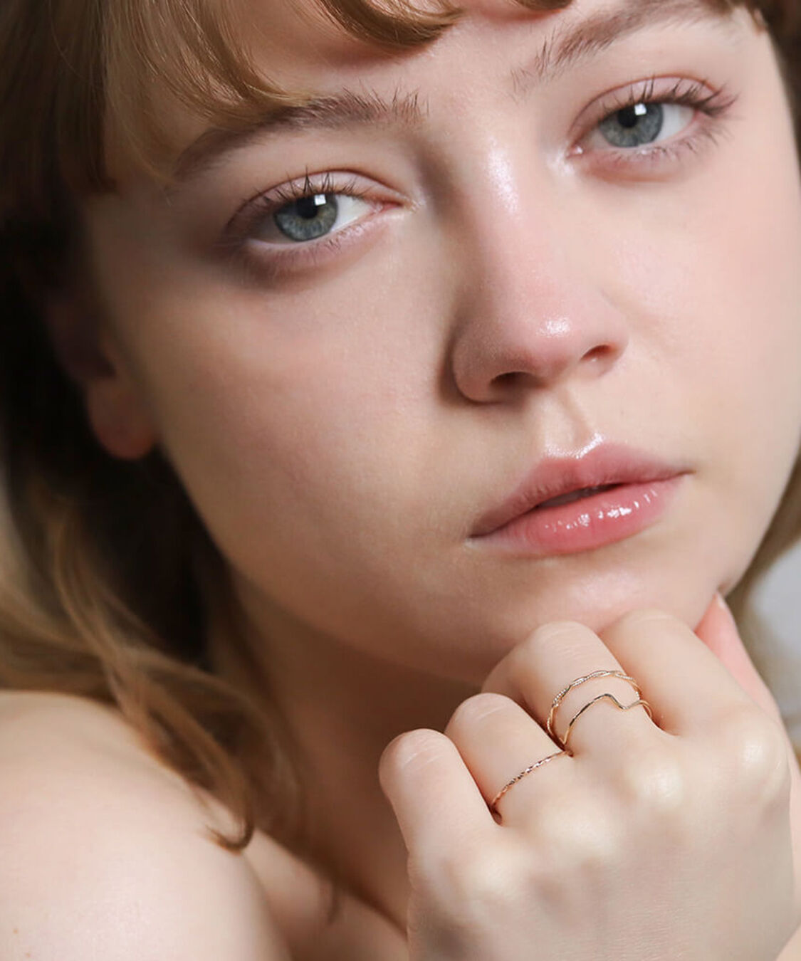  「ゴールド スキニー リング | K10YG」|リング|