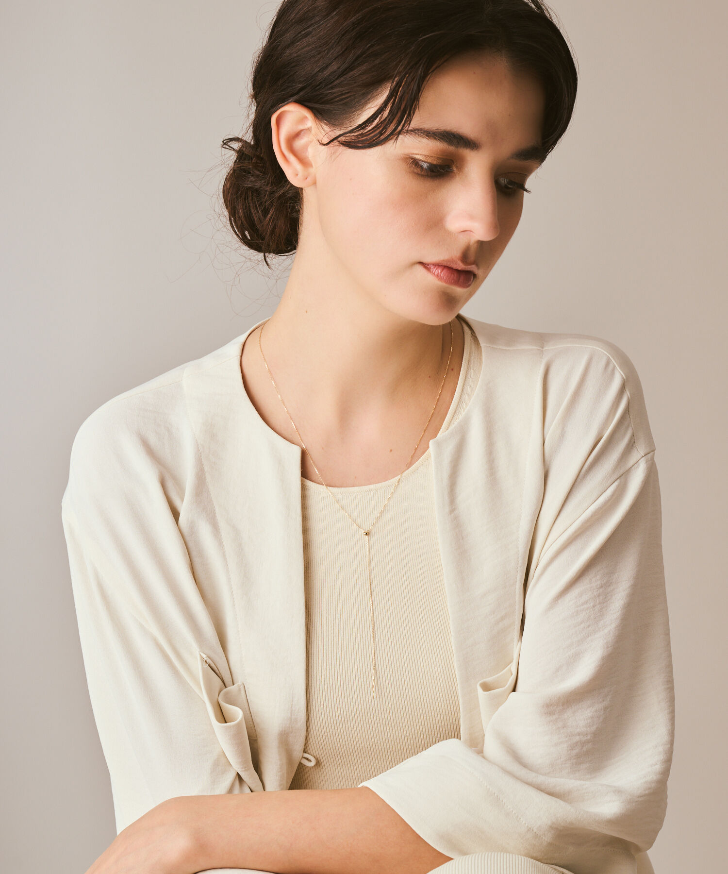 agete「K10ネックレス」|ネックレス|