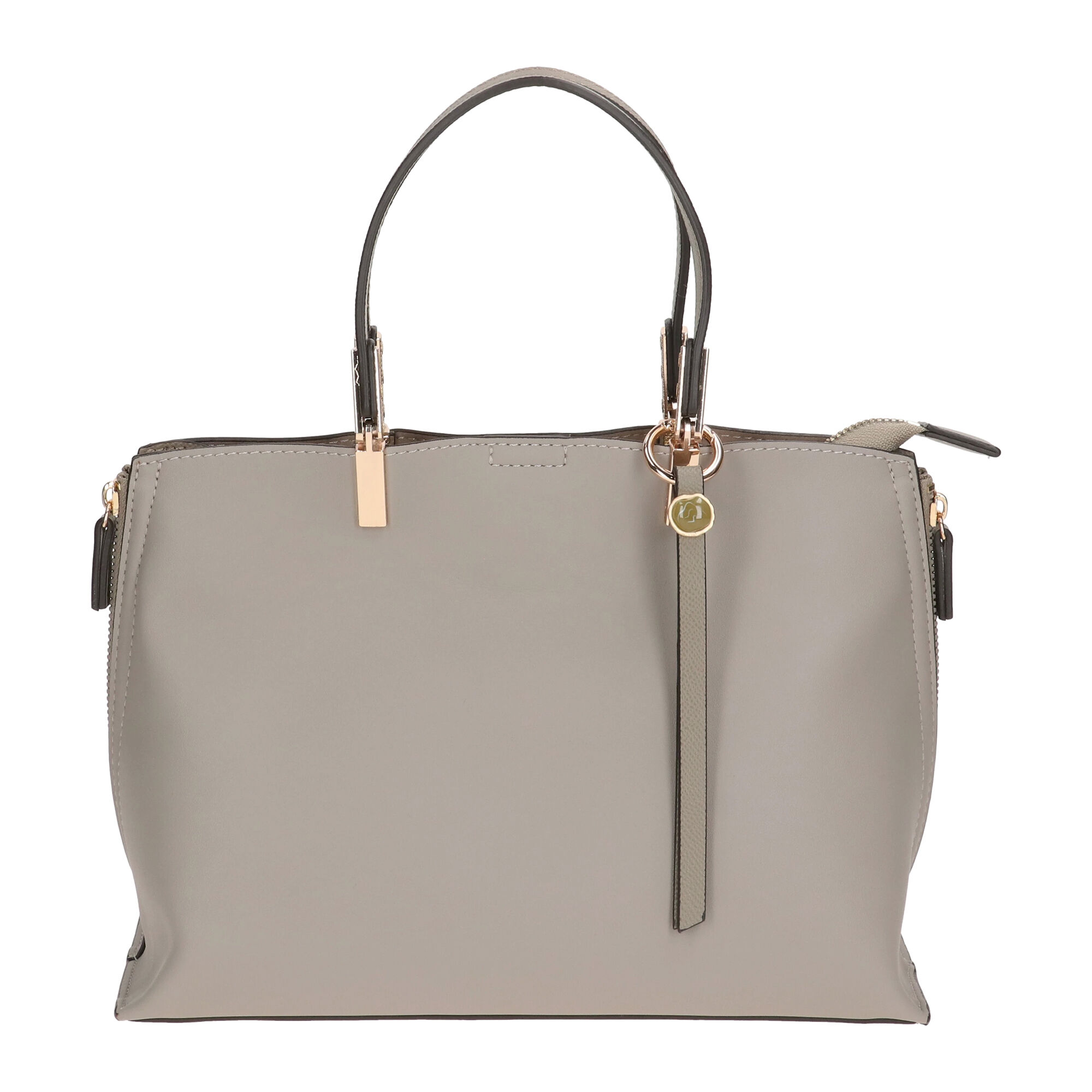  「サイドファスナー２ＷＡＹバッグ／ＥＳＭＥＲＡＬＤＯ　ｈａｐｐｉｎｅｓｓ」|ショルダー・メッセンジャー|グレージュ