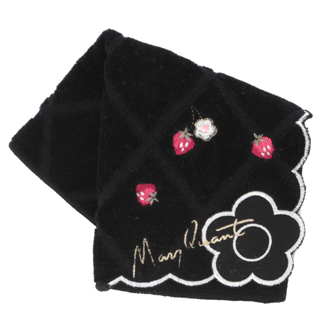  「MARY QUANT ミニタオルハンカチ＜イチゴスカラップ＞」|タオル|
