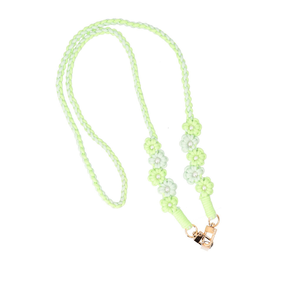 BACKYARD FAMILY「スマホストラップ ショルダー 通販 スマホ ストラップ 編み スマホショルダーストラップ」|チャーム・キーホルダー|グリーン1